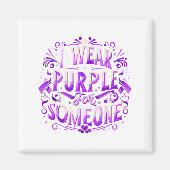 Ich trage Aquamarin Lila für jemanden, den ich vor Magnet (Vorne)