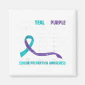 Ich trage Aquamarin Lila für jemanden, den ich vor Magnet (Vorne)