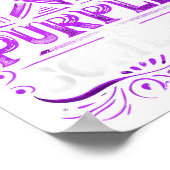 Ich trage Aquamarin Lila für jemanden, den ich vor Poster (Ecke)