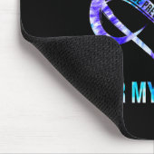 Ich trage Aquamarin Lila für Nephew Suizidpräventi Mousepad (Ecke)