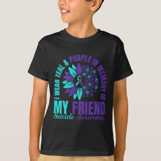 Ich trage Aquamarin Lila im Gedenken an meinen Fre T-Shirt
