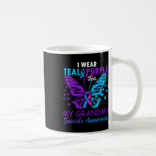 Ich trage Aquamarin Lila im Gedenken an meinen Oma Kaffeetasse