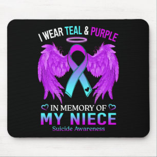 Ich trage Aquamarin Lila in Erinnerung an den Niec Mousepad
