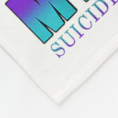 Ich trage Aquamarin Lila in Erinnerung an meinen B Fleecedecke (Ecke)