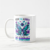 Ich trage Aquamarin Lila in Erinnerung an meinen B Kaffeetasse (Links)