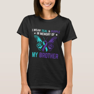 Ich trage Aquamarin Lila in Erinnerung an meinen B T-Shirt