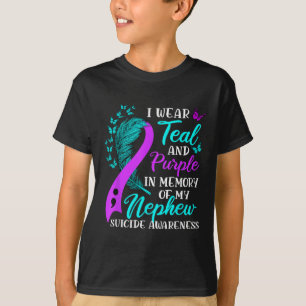 Ich trage Aquamarin Lila in Erinnerung an meinen N T-Shirt