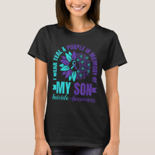 Ich trage Aquamarin Lila in Erinnerung an meinen S T-Shirt
