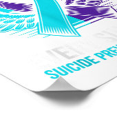 Ich trage Aquamarin und Lila für einen Selbstmord  Poster (Ecke)