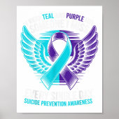 Ich trage Aquamarin und Lila für einen Selbstmord  Poster (Vorne)