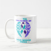 Ich trage Aquamarin und Lila für jemanden, den ich Kaffeetasse (Links)