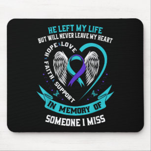 Ich trage Aquamarin und Lila für jemanden, den ich Mousepad