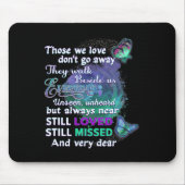 Ich trage Aquamarin und Lila für jemanden, den ich Mousepad (Vorne)