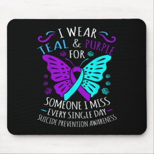 Ich trage Aquamarin und Lila für jemanden, den ich Mousepad
