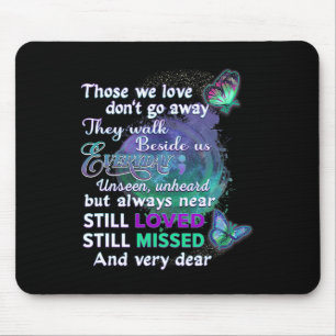 Ich trage Aquamarin und Lila für jemanden, den ich Mousepad