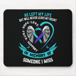 Ich trage Aquamarin und Lila für jemanden, den ich Mousepad