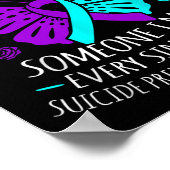 Ich trage Aquamarin und Lila für jemanden, den ich Poster (Ecke)