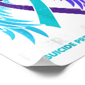 Ich trage Aquamarin und Lila für jemanden, den ich Poster (Ecke)