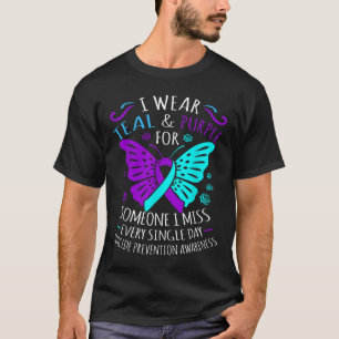 Ich trage Aquamarin und Lila für jemanden, den ich T-Shirt