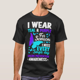 Ich trage Aquamarin und Lila für jemanden, den ich T-Shirt