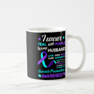 Ich trage Aquamarin und Lila für mein Ehemännchen Kaffeetasse