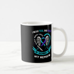 Ich trage Aquamarin und Lila für mein Nephew Suici Kaffeetasse