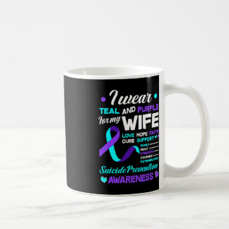 Ich trage Aquamarin und Lila für meine Ehefrau Sui Kaffeetasse