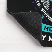 Ich trage Aquamarin und Lila für meine Mama Mutter Mousepad (Ecke)