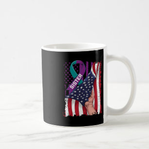 Ich trage Aquamarin und Lila für meine Schwester S Kaffeetasse