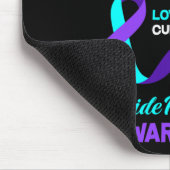 Ich trage Aquamarin und Lila für meine Tochter vor Mousepad (Ecke)