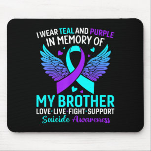 Ich trage Aquamarin und Lila für meinen Bruder Sui Mousepad