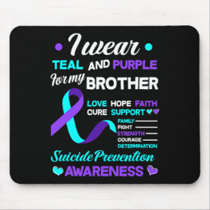 Ich trage Aquamarin und Lila für meinen Bruder Sui Mousepad