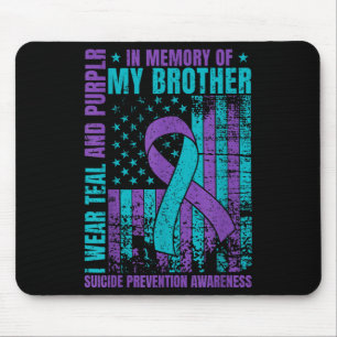 Ich trage Aquamarin und Lila für meinen Bruder Sui Mousepad