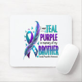 Ich trage Aquamarin und Lila für meinen Bruder Sui Mousepad (Mit Mouse)