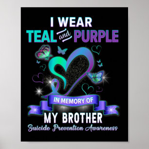 Ich trage Aquamarin und Lila für meinen Bruder Sui Poster