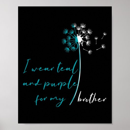 Ich trage Aquamarin und Lila für meinen Bruder Sui Poster (Vorne)