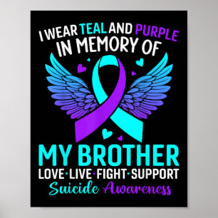 Ich trage Aquamarin und Lila für meinen Bruder Sui Poster