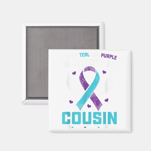 Ich trage Aquamarin und Lila für meinen Cousin Sel Magnet (Vorderseite/Rückseite)