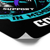 Ich trage Aquamarin und Lila für meinen Cousin Sel Poster (Ecke)