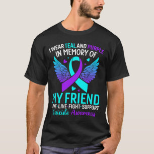 Ich trage Aquamarin und Lila für meinen Freund Sui T-Shirt