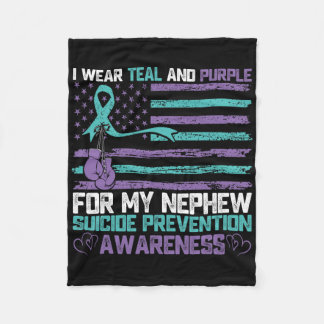 Ich trage Aquamarin und Lila für meinen Nephew-Sui Fleecedecke