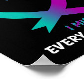 Ich trage Aquamarin und Lila für meinen Sohn, ich  Poster (Ecke)