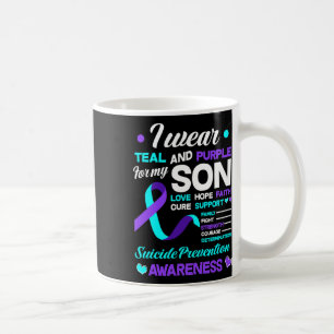 Ich trage Aquamarin und Lila für meinen Sohn Suizi Kaffeetasse