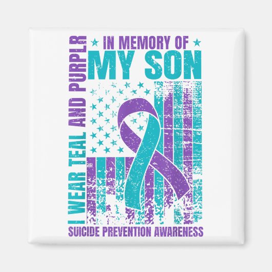 Ich trage Aquamarin und Lila für meinen Sohn Suizi Magnet (Vorne)