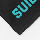 Ich trage Aquamarin und Lila für Vater Selbstmord  Fleecedecke (Ecke)