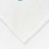 Ich trage Aquamarin und Lila im Gedächtnis meinen  Fleecedecke (Ecke)