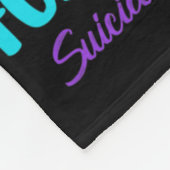 Ich trage Aquamarin und Lila im Gedenken an die Br Fleecedecke (Ecke)