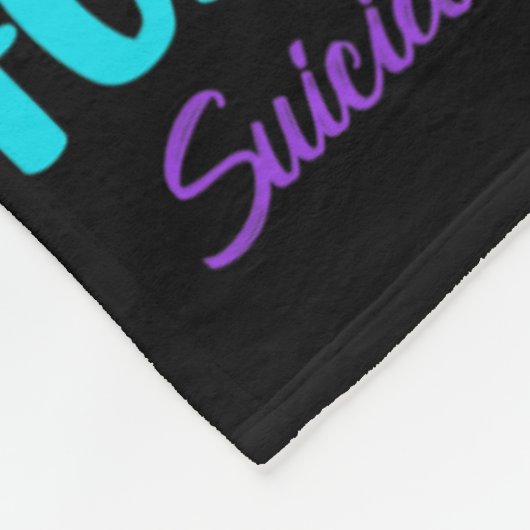 Ich trage Aquamarin und Lila im Gedenken an die Br Fleecedecke (Ecke)