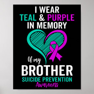 Ich trage Aquamarin und Lila im Gedenken an meine  Poster