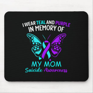 Ich trage Aquamarin und Lila in Erinnerung an mein Mousepad